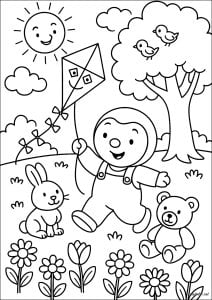 Desenhos para colorir gratuitos de tchoupi para imprimir