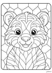 Tigre sorridente adorável