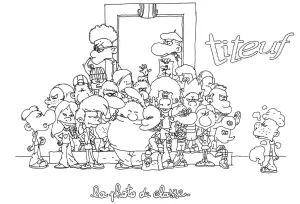 Desenho gratuito da Titeuf para descarregar e colorir