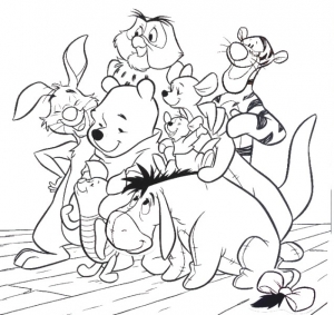 Imagem De Winnie The Pooh Para Descarregar E Colorir