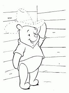 Páginas de coloração Winnie the Pooh para descarregar