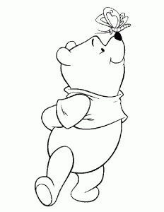 Winnie the Pooh páginas para colorir para crianças