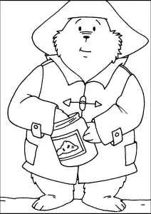 Desenhos para colorir gratuitos de urso-paddington para baixar