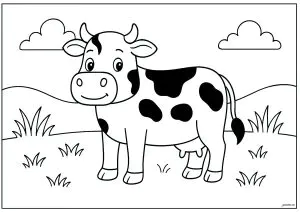 Vaca bonita com manchas pretas Vaca Bonita Com Manchas Pretas