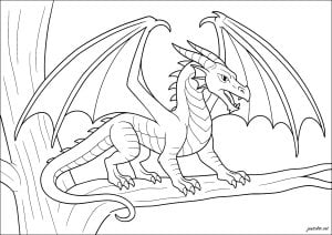 Desenhos para colorir para crianças de wings of fire