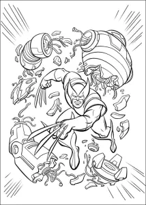 Desenhos x men para colorir para crianças