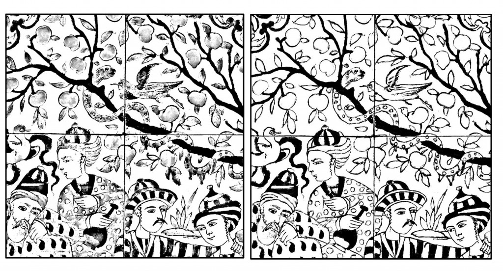 BEFORE / AFTER : Improvement of the different objects & characters of the coloring page