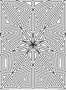Un Laberinto Simétrico Para Colorear