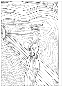 Edvard Munch - El grito (versión dibujada)