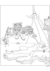 Salvador Dalí   Sueño Provocado Por El Vuelo De Una Abeja Alrededor De Una Granada, Un Segundo Antes De Despertar  1944 