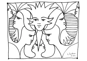 Jean Cocteau   Multitud de rostros (1962)