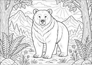 Majestuosos osos en el bosque