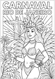 Carnaval De Río De Janeiro: Carnavalière Y Cristo Redentor