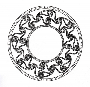 Dibujo De Arte Celta Parecido A Un Mandala