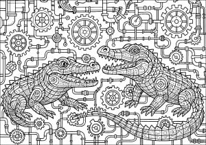 Cocodrilos steampunk