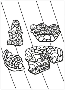Cupcakes & Postres Para Colorear   1