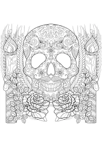 Calavera Y Velas