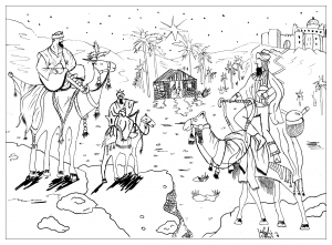 Dibujo De Los Reyes Magos