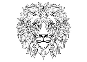 Cabeza De León Y Bellos Motivos