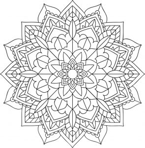 Mandala floral sencillo