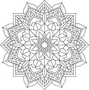 Mandala Floral Sencillo