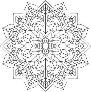 Mandala floral sencillo