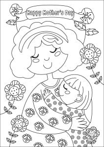 Colorear Para El Día De La Madre