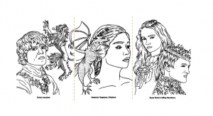 Tyrion Lannister, Daenerys Targaryen, Sansa Stark Y Joffrey Baratheon