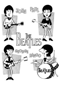 Los Beatles  Modo Dibujos Animados 