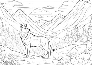 Lobo En La Montaña