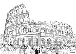 Il maestoso Colosseo di Roma
