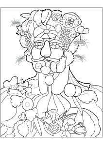 Giuseppe Arcimboldo   Vortumnus  Vertumno   1590 