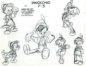 Croquis De Pinocchio  Disney 