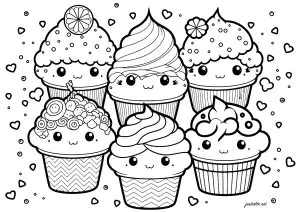 Cupcake Kawaii Divertenti