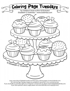 cupcakes - pagine da colorare-125