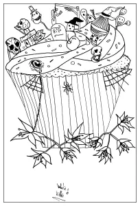 Torta In Tazza Di Halloween