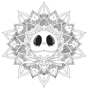 Mandala Di Jack Skellington