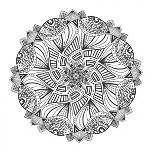 Mandala floreale ornamentale