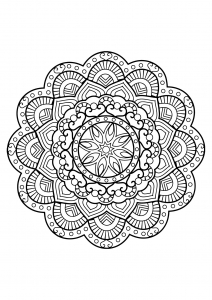 Mandala da libri da colorare gratis per adulti - 26