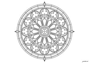 Mandala ispirata a rosoni gotici