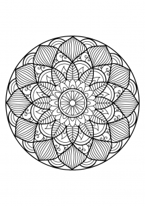 Mandala da libri da colorare gratuiti per adulti - 30