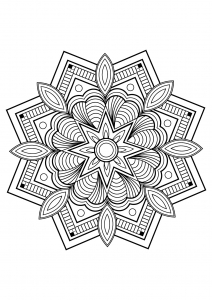 Mandala da libri da colorare gratis per adulti - 10