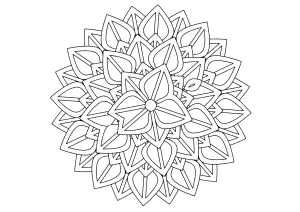 Mandala Con Grandi Petali