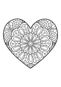 Modelli A Cuore Con Semplici Motivi Interni