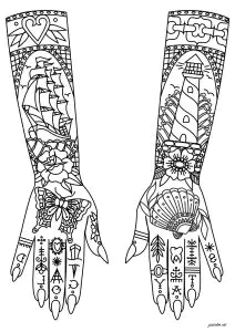 Tatuaggi A Tema Marino Sulle Braccia