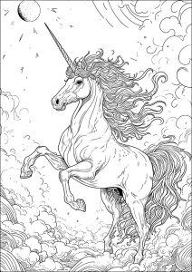 Incredibile Unicorno Tra Le Nuvole