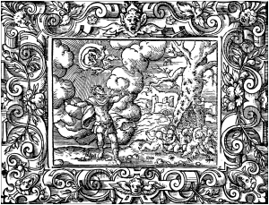 Malvorlage nach einer Zeichnung von Virgil Solis (1514 - 1562)