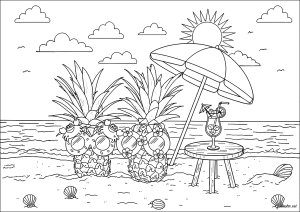 Tropische Entspannung unter der Sonne