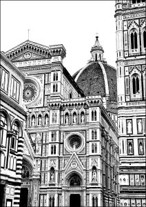 Piazza Del Duomo  Florenz, Italien 