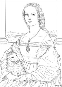Die Dame mit dem Einhorn, Raffael (1505 1506)